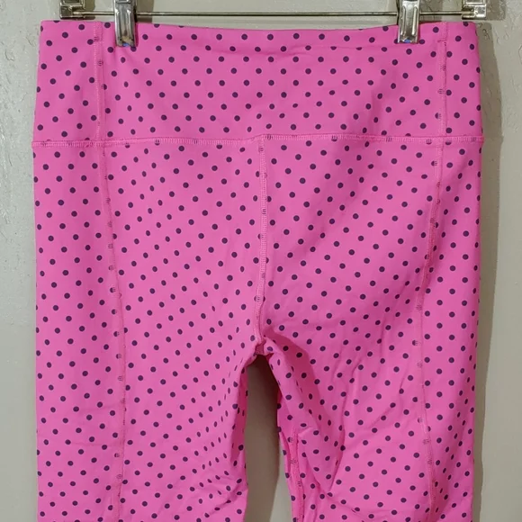 Victoria's Secret VSX Vintage Hot Pink Polkadot Capris M - Picture 5 of 7